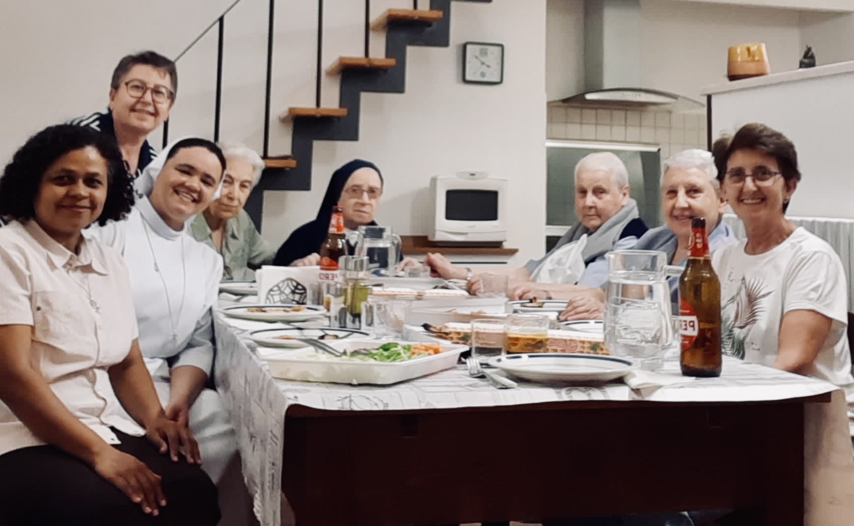 La comunidad de Franciscanas Hijas de la Misericordia de Asís (Italia)